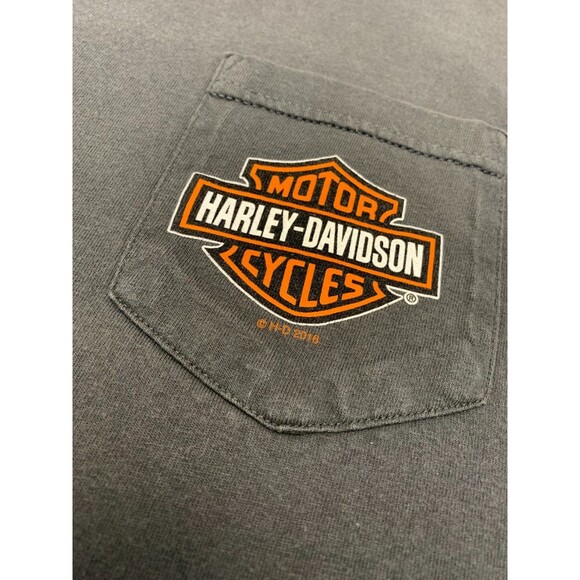 Harley-Davidson Shirt Mens XL Hollywood 3D Los Angeles Ca Graffiti Dual Logo - Picture 3 of 8